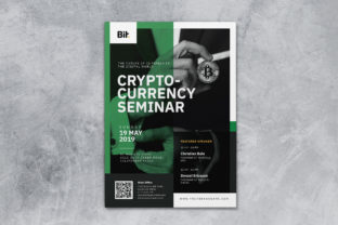 Designing a Cryptocurrency Seminar AI and PSD Flyer for Effective Marketing