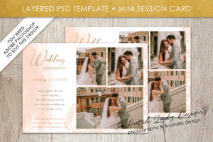 Efficient Design with PSD Wedding Photo Session Card Template