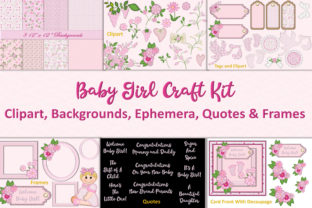 Essential Baby Girl Clipart Bundle for Creative Projects