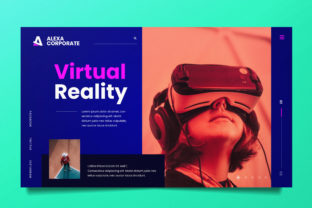 Virtual Reality Web Header PSD and AI